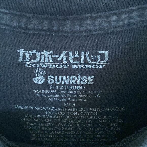 COWBOY BEBOP Men’s 100% Medium Thick Cotton Black T Shirt Size M - Picture 2 of 3